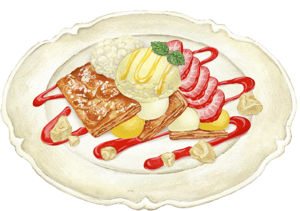 いちごとリコッタチーズのスペシャルミルフィーユ