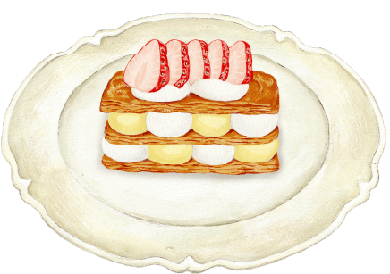 いちごのミルフィーユ